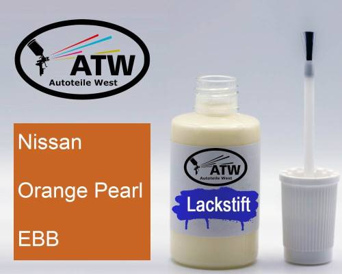 Nissan, Orange Pearl, EBB: 20ml Lackstift, von ATW Autoteile West.